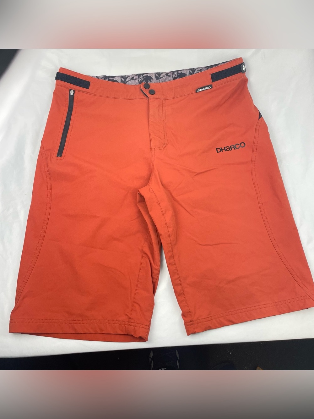 DHaRCO Gravity Shorts Mens XL -36 Orange Trail Mountain Bike Adjustable Waist